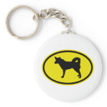 Alaskan Husky Key Chain