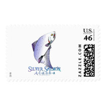 ALASKAN KEANI RIVER SILVER SALMON STAMP