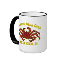 ALASKAN KING CRAB RED GOLD mugs
