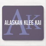 Alaskan Klee Kai Breed Monogram Mouse Pad