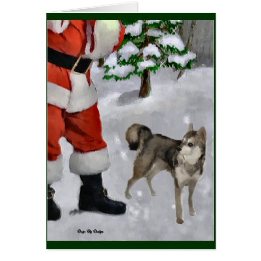 alaskan klee kai christmas gifts card zazzle alaskan klee kai christmas gifts card zazzle