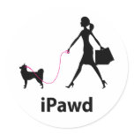 Alaskan Klee Kai Round Sticker