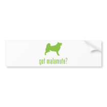 Alaskan Malamute bumper stickers