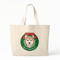 Alaskan Malamute Christmas bags by dogcartoons Alaskan Malamute Christmas bags