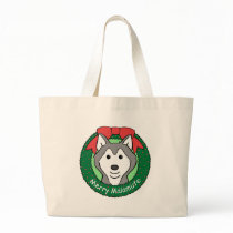 Alaskan Malamute Christmas bags by dogcartoons Alaskan Malamute Christmas bags