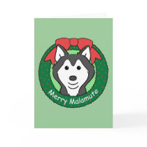 Alaskan Malamute Christmas cards by dogcartoons Alaskan Malamute Christmas cards