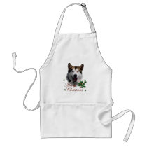 Alaskan Malamute Christmas Gifts aprons