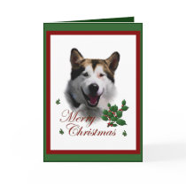 Alaskan Malamute Christmas Gifts cards by DogsByDezign Alaskan Malamute Christmas Gifts cards