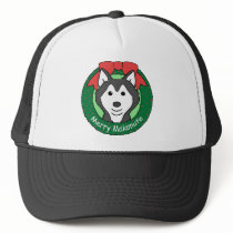 Alaskan Malamute Christmas hats by dogcartoons Alaskan Malamute Christmas hats