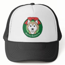 Alaskan Malamute Christmas hats by dogcartoons Alaskan Malamute Christmas hats