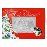 Alaskan Malamute Christmas Photocard