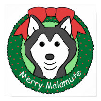 Alaskan Malamute Christmas posters by dogcartoons Alaskan Malamute Christmas posters