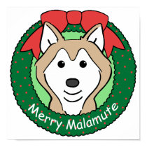 Alaskan Malamute Christmas posters by dogcartoons Alaskan Malamute Christmas posters