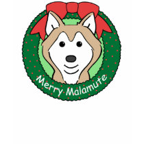 Alaskan Malamute Christmas t-shirts