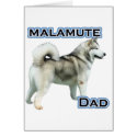 Alaskan Malamute Dad 4 cards by GreyWolfCreation Alaskan Malamute Dad 4 cards