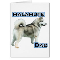 Alaskan Malamute Dad 4 cards by GreyWolfCreation Alaskan Malamute Dad 4 cards