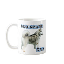 Alaskan Malamute Dad 4 Coffee Mugs