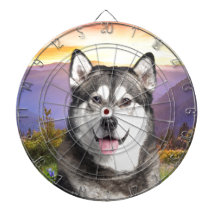 Alaskan Malamute Dartboard