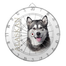 Alaskan Malamute Dartboards