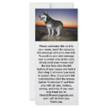 Alaskan Malamute Dog at Sunset Rack Card Template