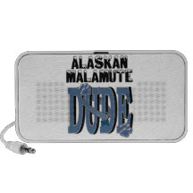 Alaskan Malamute DUDE Notebook Speakers