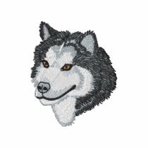 Alaskan Malamute embroidered shirts by ZazzleEmbroidery Alaskan Malamute embroidered shirts