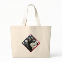 Alaskan Malamute Flag 2 bags by GreyWolfCreation Alaskan Malamute Flag 2 bags