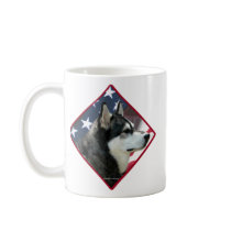 Alaskan Malamute Flag 2 mugs