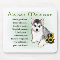 Alaskan Malamute Gifts Mouse Pad