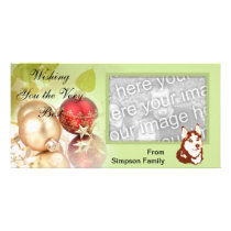 Alaskan Malamute ~ Green Leaves Design Personalized Photo Card