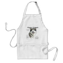 Alaskan Malamute History Design aprons