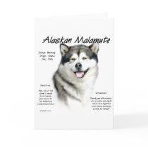 Alaskan Malamute History Design Cards