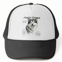 Alaskan Malamute History Design Hats