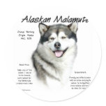 Alaskan Malamute History Design Sticker