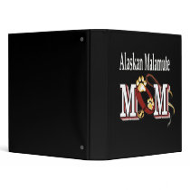 Alaskan Malamute Mom Gifts Vinyl Binders