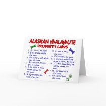 ALASKAN MALAMUTE Property Laws 2 cards by poochloverstuff ALASKAN MALAMUTE Property Laws 2 cards