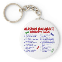 ALASKAN MALAMUTE Property Laws 2 Key Chains