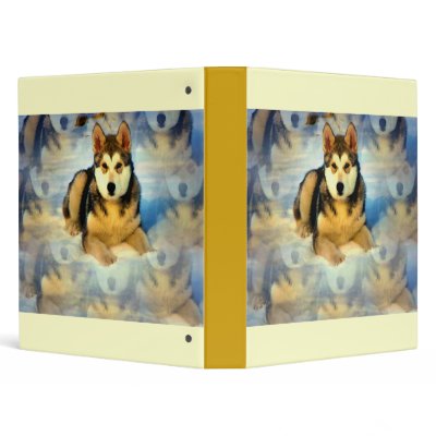 Alaskan Malamute Puppies Binder by DogPoundGifts