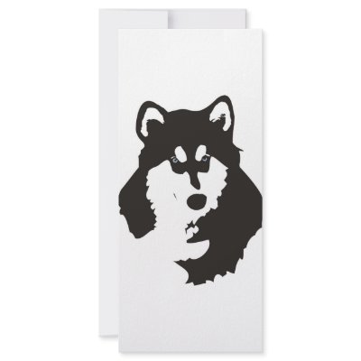 Alaskan Malamute Rack Card Design by McBain
