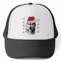 Alaskan Malamute Santa Paws hats by GreyWolfCreation Alaskan Malamute Santa Paws hats