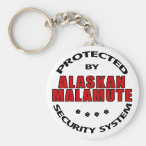 Alaskan Malamute Security keychains