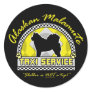 Alaskan Malamute Taxi Service Stickers