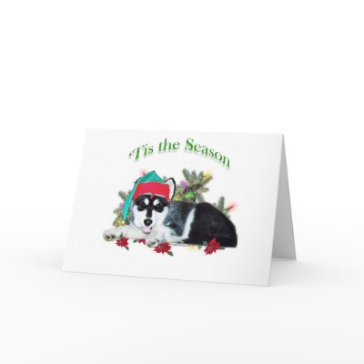 Alaskan Malamute ‘Tis Card by GreyWolfCreation