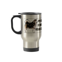 Alaskan malamute travel mug