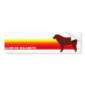 Alaskan Malamute With Stripes Bumper Sticker bumper stickers by dogsilhouettes Alaskan Malamute With Stripes Bumper Sticker bumper stickers