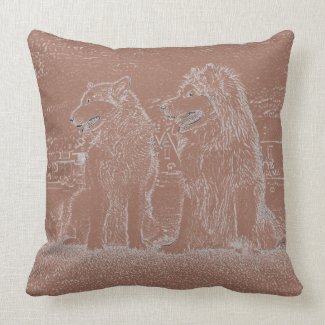 Alaskan Malamutes cushions mojo_throwpillow