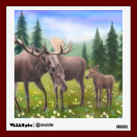 Alaskan Moose Family Wall Decal wall decals
