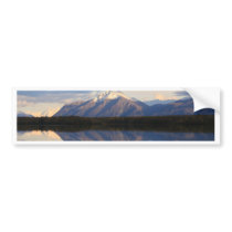 Alaskan Mountain Sunset Bumper Stickers