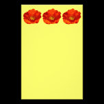 Alaskan Red Poppies Stationery