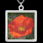 Alaskan Red Poppy Necklace
